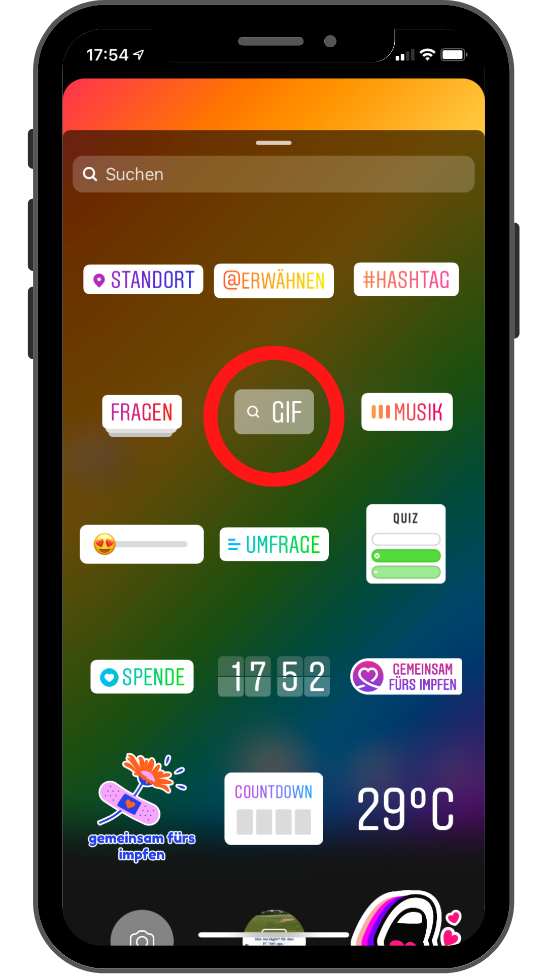 Instagram Beitrag in der Story teilen WOLF Social Media